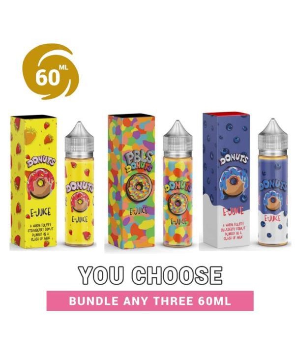 Marina Vape Donuts Ejuice Pick 3 x 60ml Bundle (180ml)