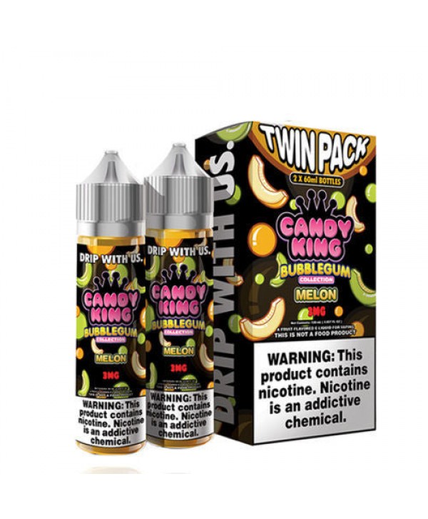 Melon by Candy King Bubblegum Collection Twin Pack 120ml