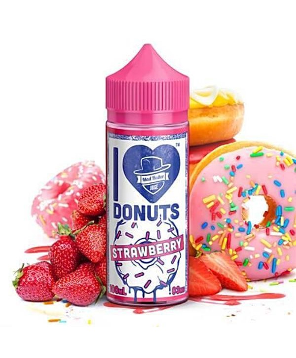 I Love Donuts Strawberry by Mad Hatter Juice 100ml