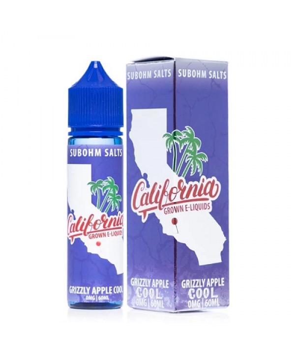 Grizzly Apple COOL by California Grown Sub-Ohm Salt 60ml