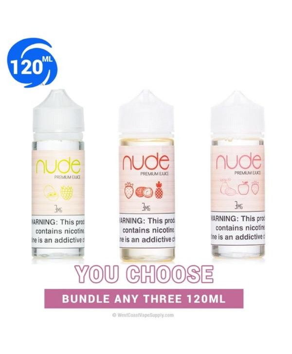 Nude Vape Juice Pick 3 Bundle 120ml (360ml)