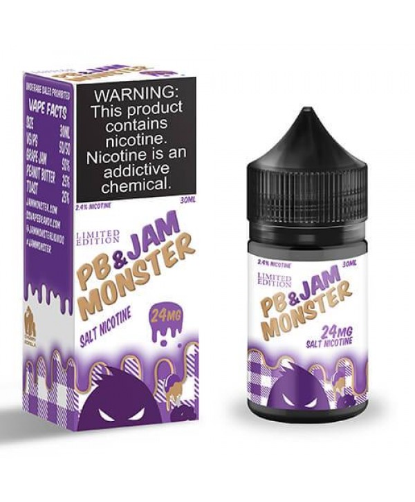 PB and Jam by Jam Monster Salt Nicotine 30ml