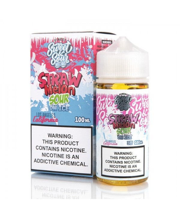 Straw Melon Sour Belts On Ice By Candy Shop 100ml