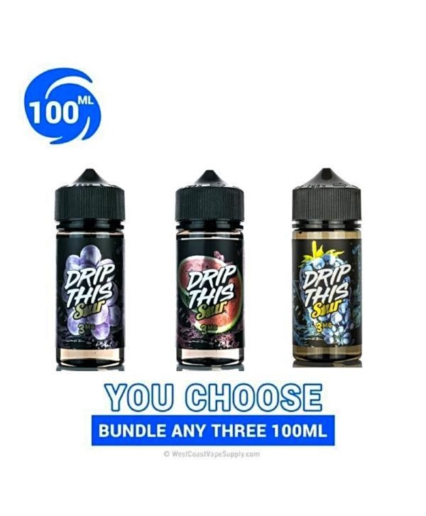 Drip This Sour Eliquid 100ml Pick 3 Bundle (300ml)