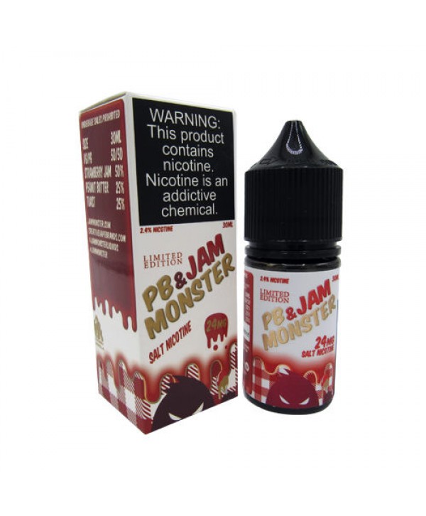 Strawberry PB and Jam by Jam Monster Salt Nicotine 30ml