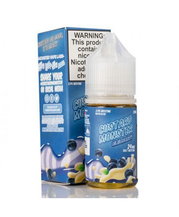 Custard Monster Blueberry by Jam Monster Salt 30ml