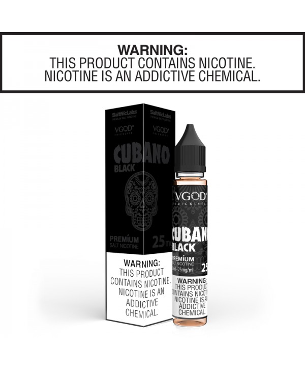 Cubano Black by VGOD Nic Salt Collection 30ml