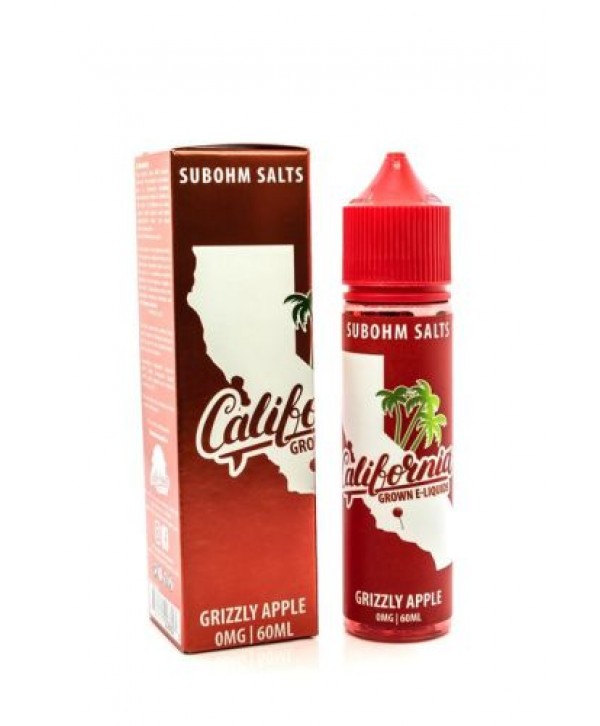 Grizzly Apple by California Grown Sub-Ohm SALTS 60ml