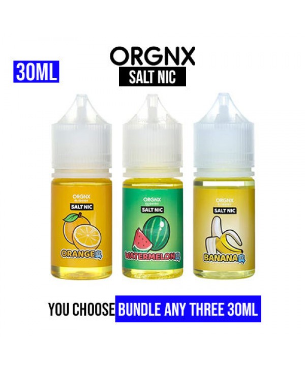 ORGNX Salt Nic 30mL Pick 3 Bundle (90mL)