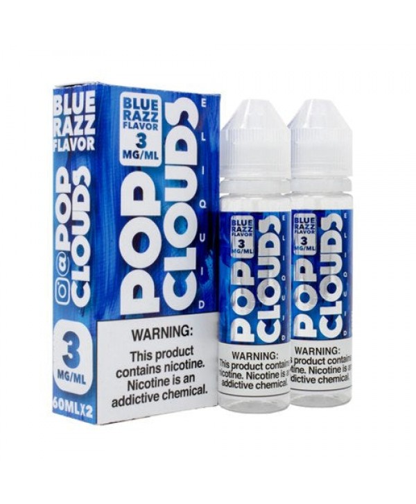 Blue Razz Candy by Pop Clouds E-liquid 120ml