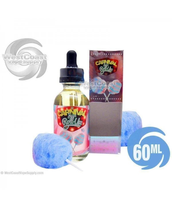 Blue Raspberry Cotton Candy by Carnival Juice Roll Upz 60ml