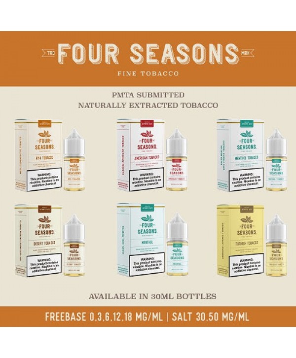 Four Seasons Fine Tobacco Pick 6 Bundle (180ml)