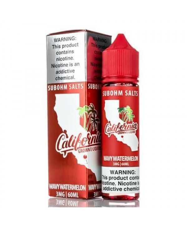 Wavy Watermelon by California Grown Sub-Ohm SALTS 60ml