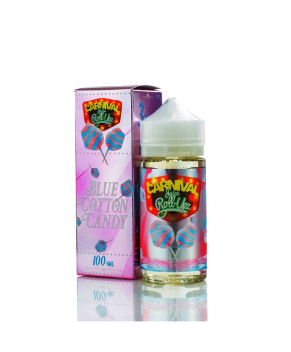 Blue Raspberry Cotton Candy by Carnival Juice Roll Upz 100ml