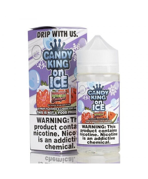 Strawberry Watermelon Bubblegum On Ice Ejuice by Candy King 100ml