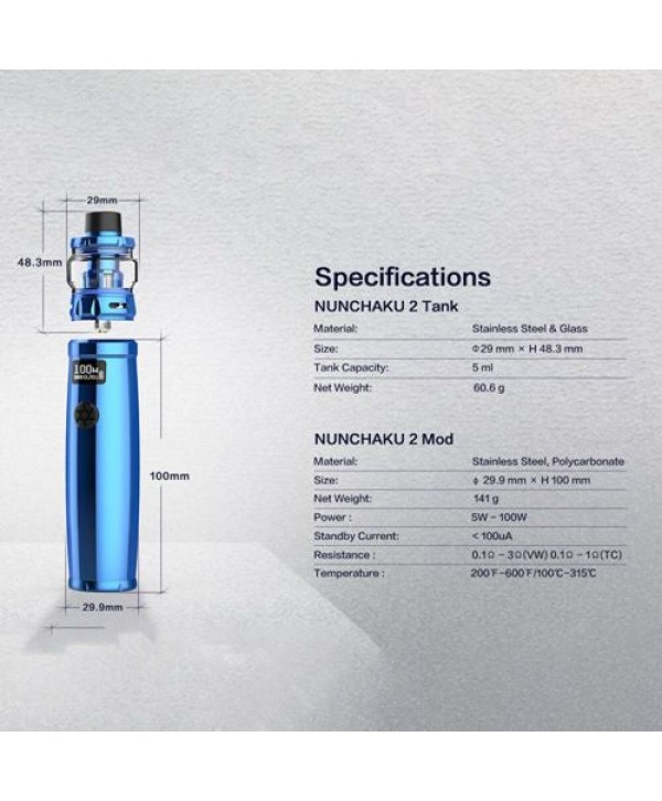 Uwell Nunchaku 2 100W Starter Kit