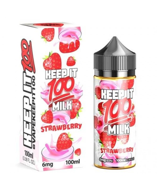 Berry Au Lait (Strawberry Milk) by Keep It 100 100ml