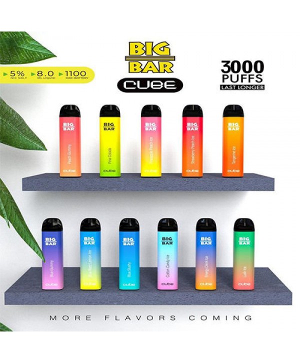 Big Bar CUBE & MAX FLOW DUO Disposable Vape 3000 Puffs