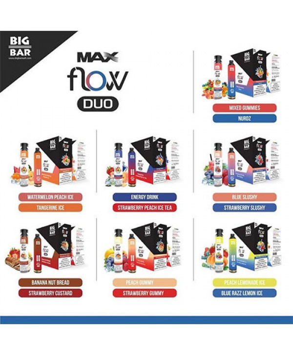Big Bar CUBE & MAX FLOW DUO Disposable Vape 3000 Puffs