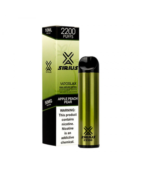 VaporLax Sirius Disposable Vape 2200 Puffs