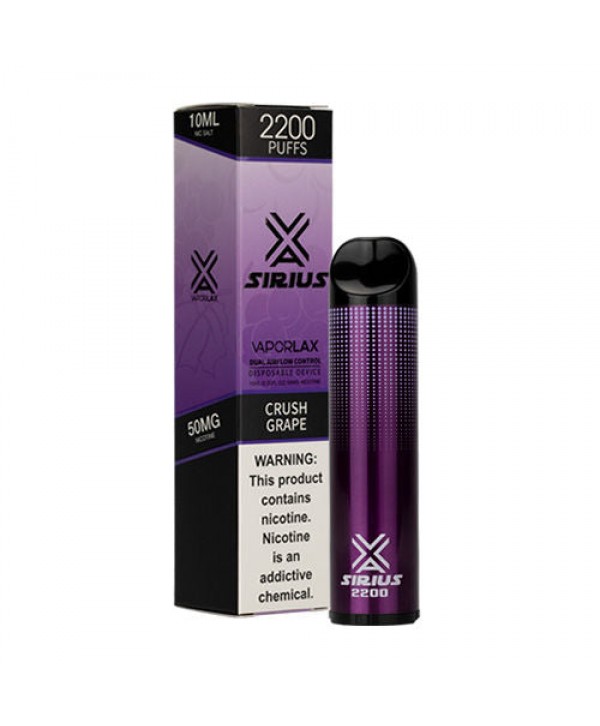 VaporLax Sirius Disposable Vape 2200 Puffs