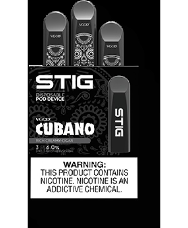 STIG Pods Cubano 3-Pack (Disposable Vape Pods)
