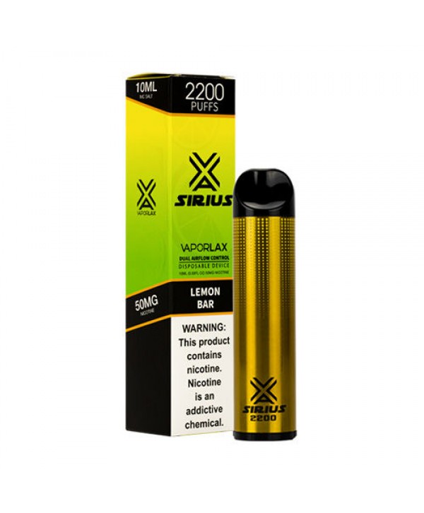 VaporLax Sirius Disposable Vape 2200 Puffs