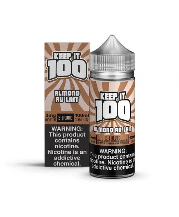 Almond Au Lait (Vanilla Almond Milk) by Keep It 100 Eliquid 100ml