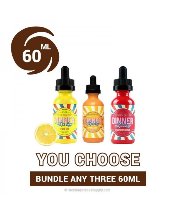 Dinner Lady Vape Juice 60ml Pick 3 Bundle (180ml)