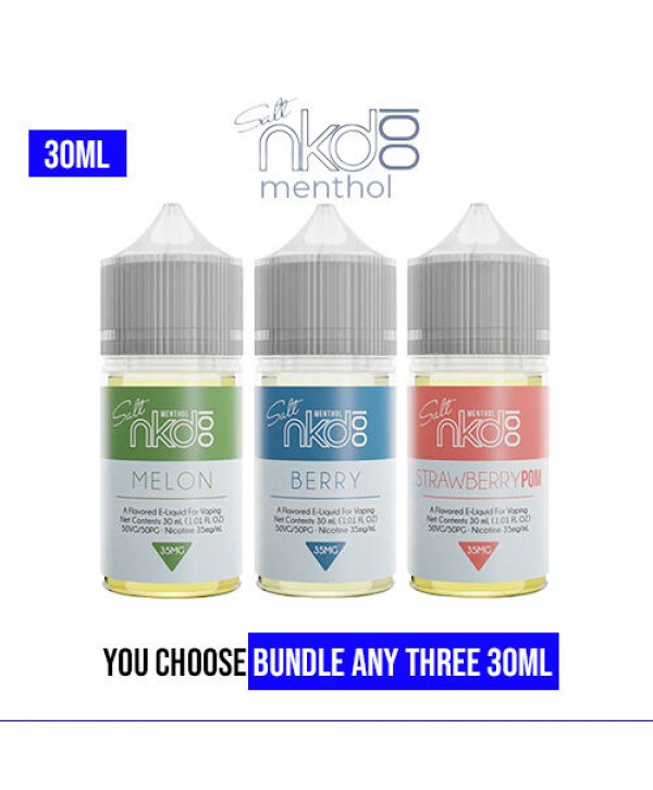 NKD 100 Salt Menthol Pick 3 Bundle (90ml)