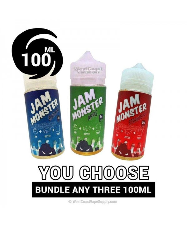 Jam Monster 100ml Pick 3 Bundle (300ml)