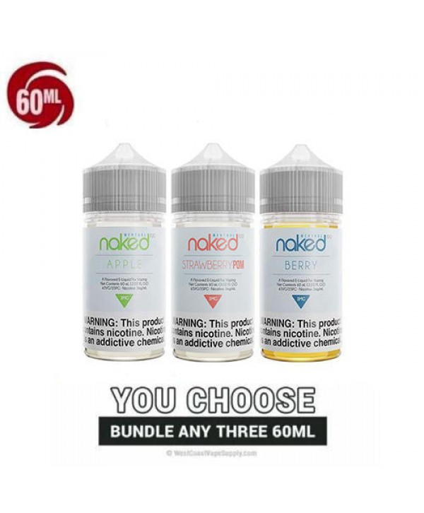 Naked Vape Juice Menthol Pick 3 Bundle (180ml)