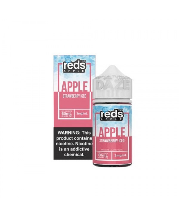 7 Daze Reds Apple Strawberry Iced Vape Juice 60ml