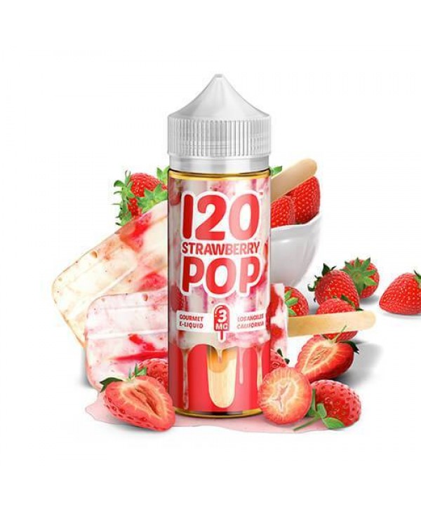120 Strawberry Pop by Mad Hatter Juice 120ml
