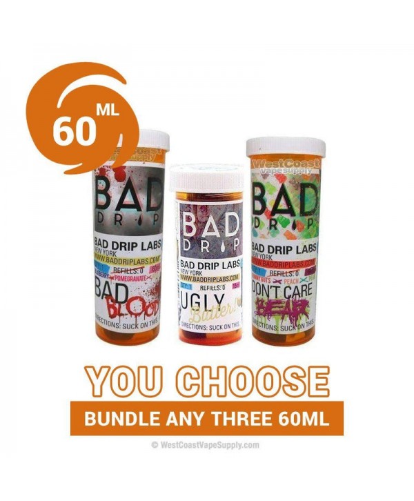 Bad Drip Ejuice 60ml Pick 3 Bundle (180ml)