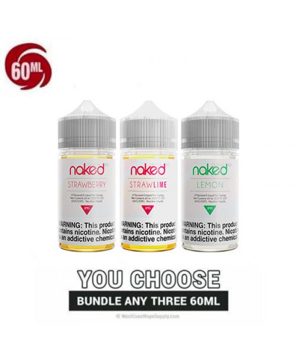 Naked Vape Juice Fusion Pick 3 Bundle (180ml)