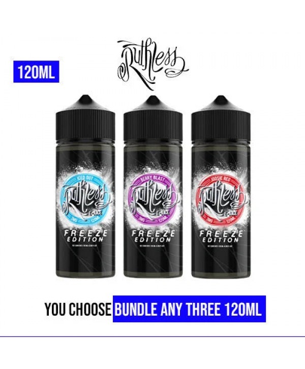 Ruthless Vapor Freeze Edition 120ml Pick 3 Bundle