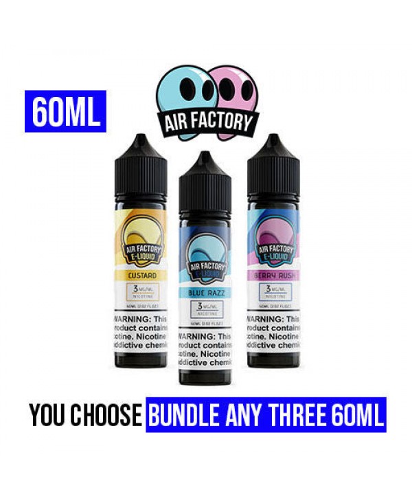 Air Factory Vape Juice 60ml Pick 3 Bundle (180ml)