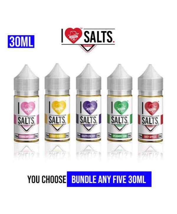 I Love Salts Vape Juice Pick 5 Bundle (150ML)