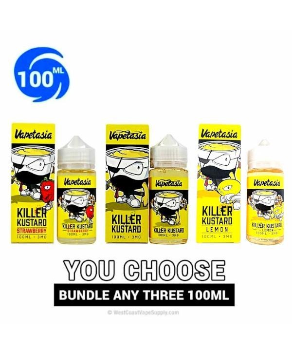 Killer Kustard Vape Juice Bundle by Vapetasia 100ml (300ml)