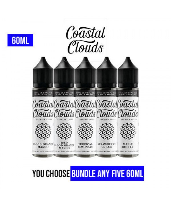 Coastal Clouds Vape Juice 60ml Pick 5 Bundle (300ml)