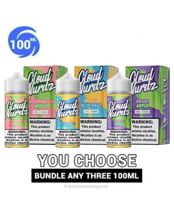 Cloud Nurdz 100ml Pick 3 Bundle (300ml)