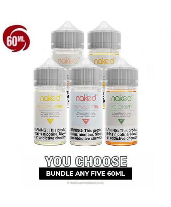 Naked Vape Juice Pick 5 Bundle (300ml)