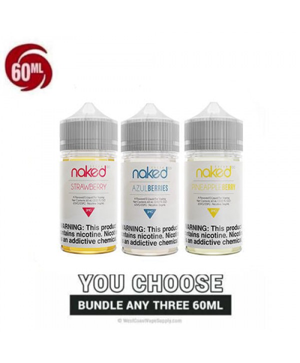Naked Vape Juice Cream Pick 3 Bundle (180ml)